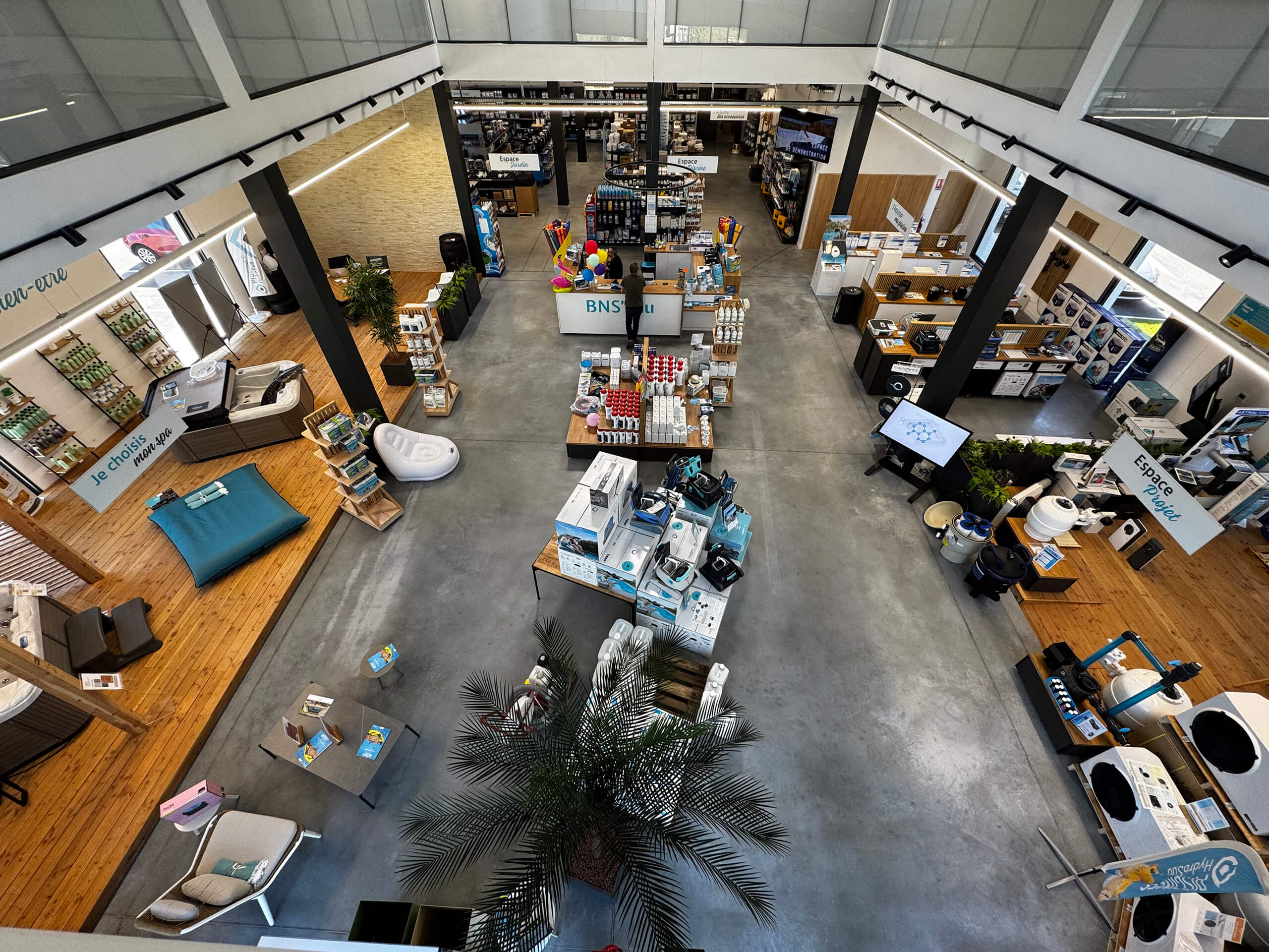 Bagasin BNS'Eau vue depuis les bureaux