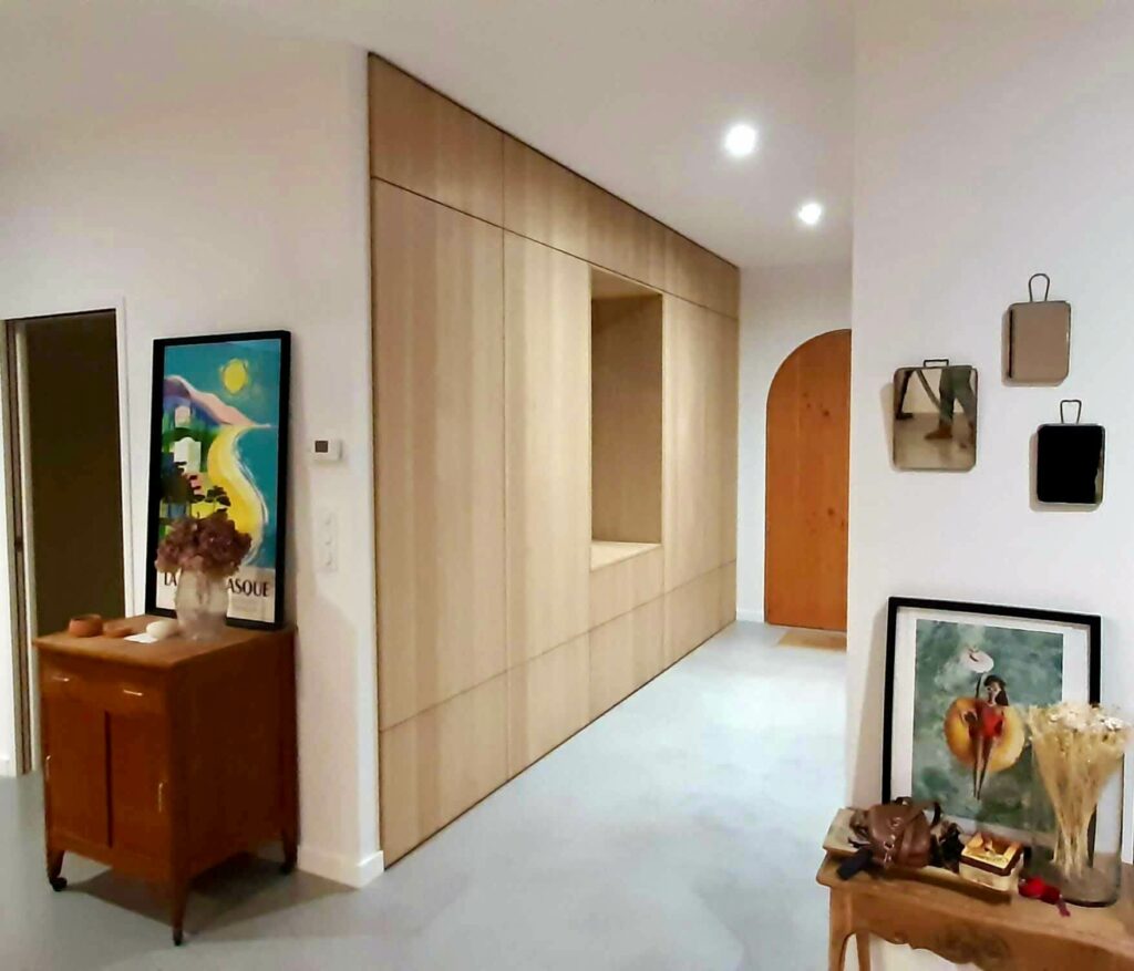 Agencement placard entrée appartement Anglet