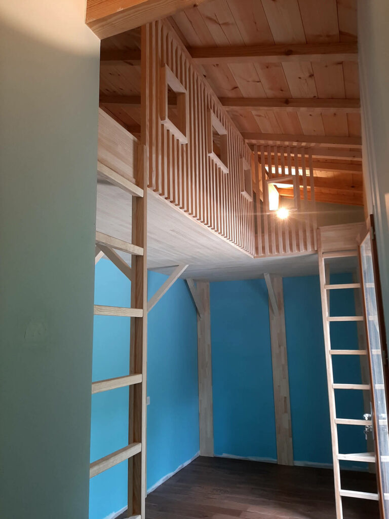 Lit-cabane / Mezzanine - échelles