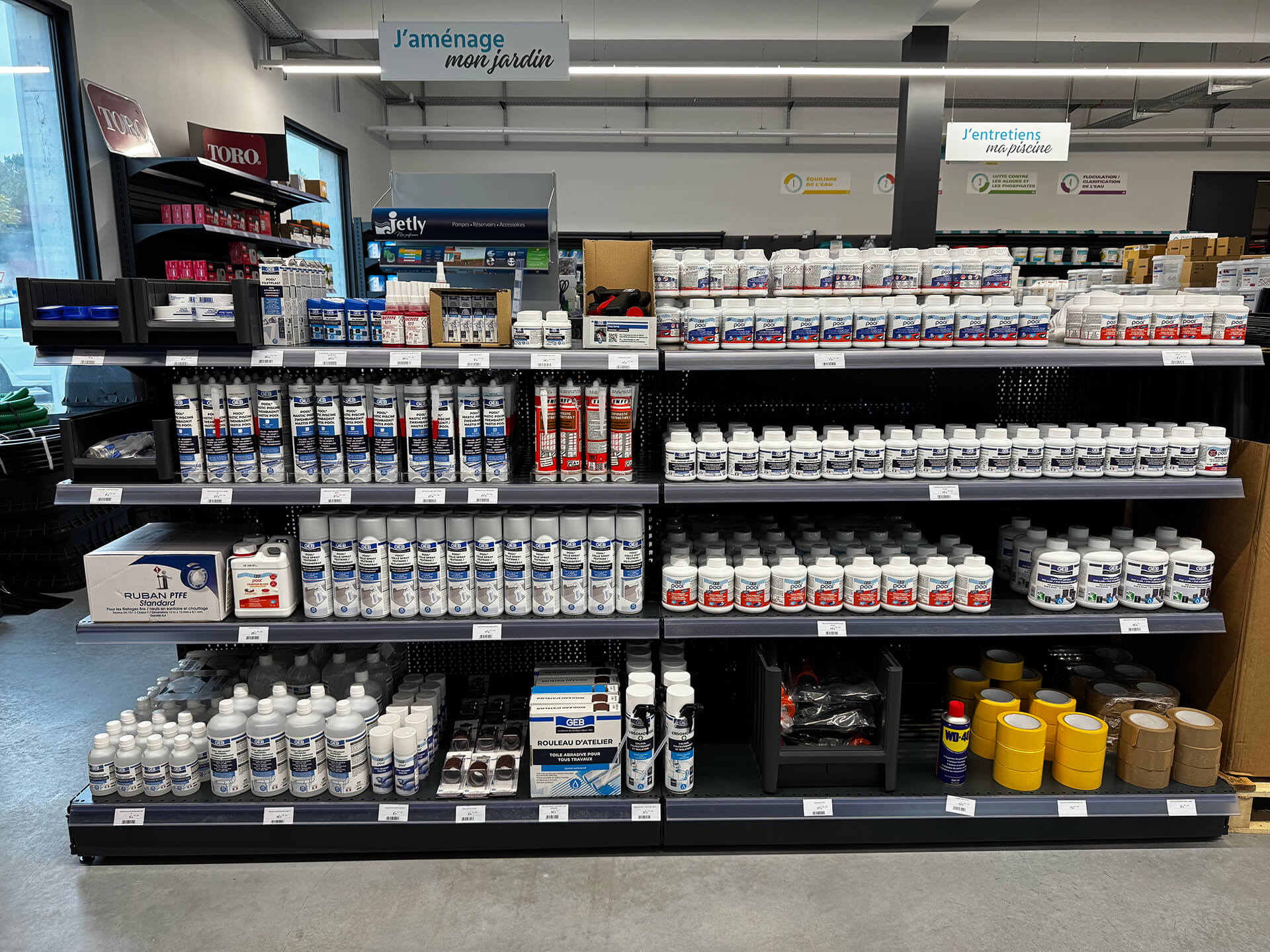 Matériel réparation Piscine - Showroom BNS'Eau